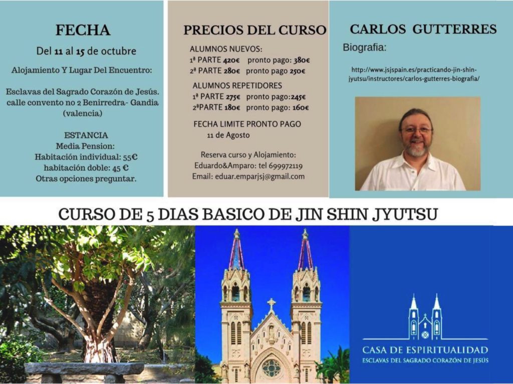 Seminario Básico de 5 Días, impartido por Carlos Gutterres Gandía, Valencia del 11 al 15 de Octubre